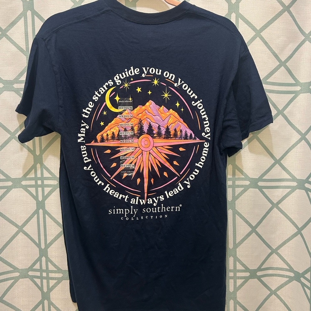 NWT Simply Southern Stars Guide You Tee Shirt M